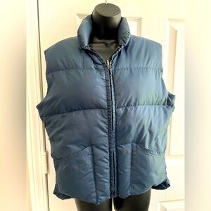 Vintage Blue Puffer Vest